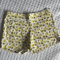 J. Crew High Waist Lemon Print Shorts - Yellow and Cream