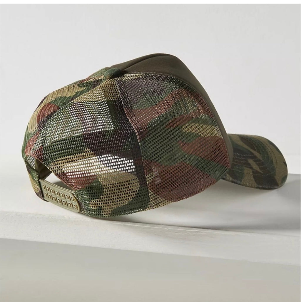 GAME DAY Camouflage Trucker Hat- Olive