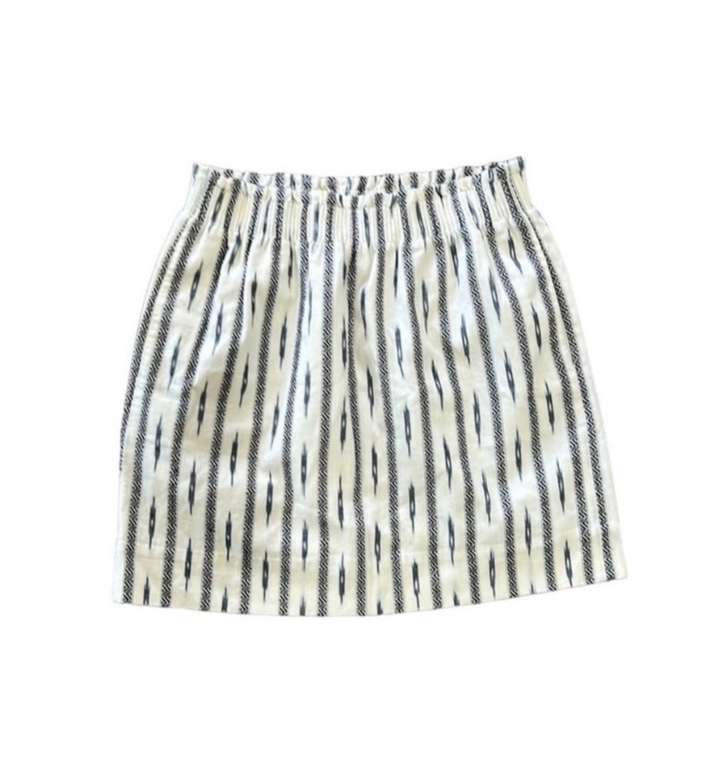 J. Crew Black and White Mini Skirt