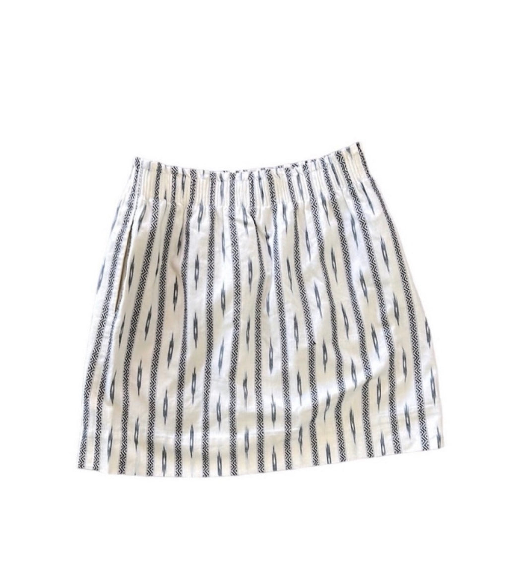 J. Crew Black and White Mini Skirt