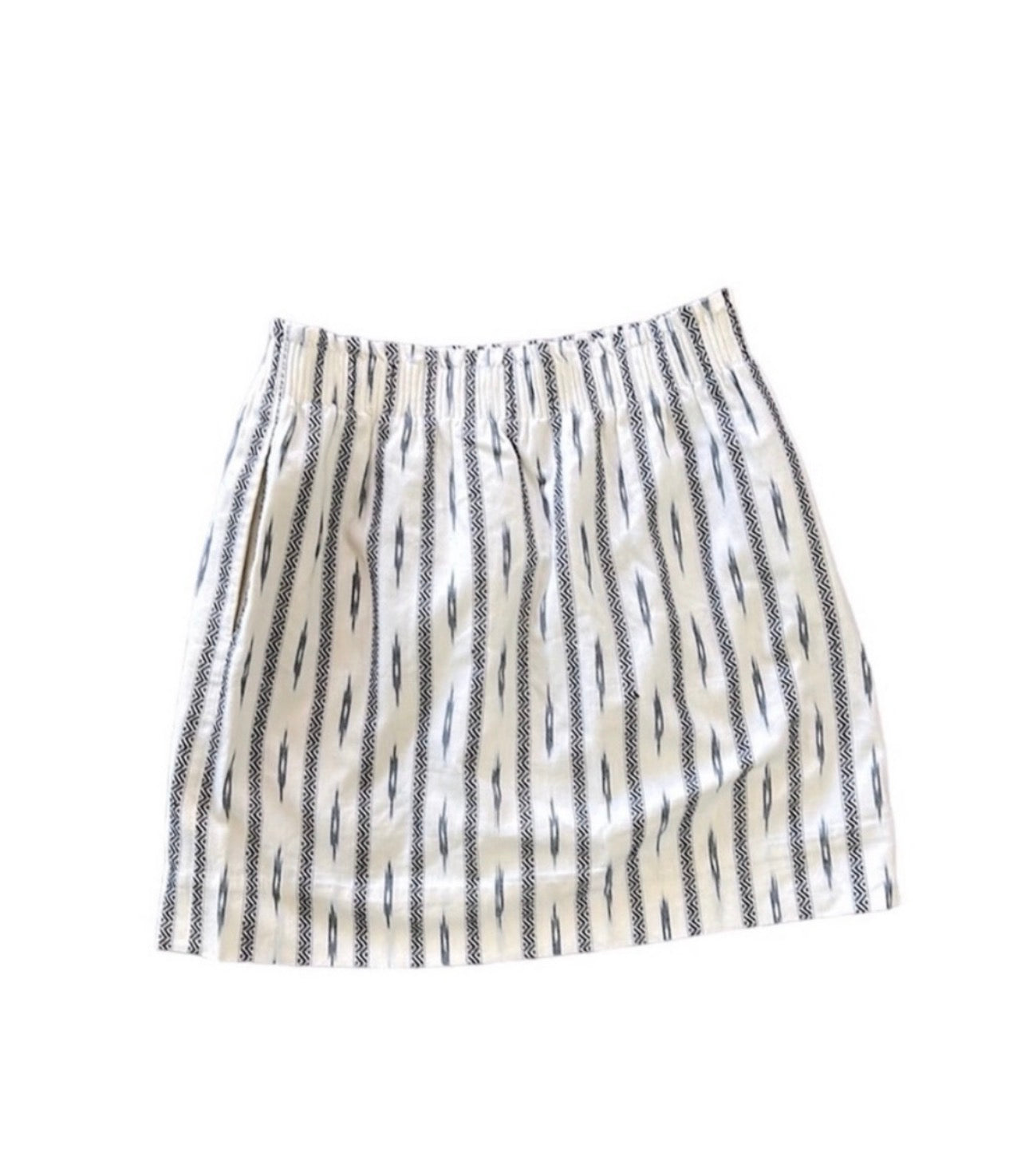 J. Crew Black and White Mini Skirt