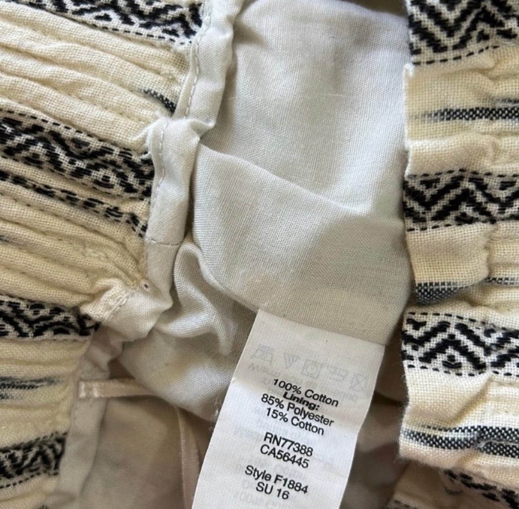 J. Crew Black and White Mini Skirt