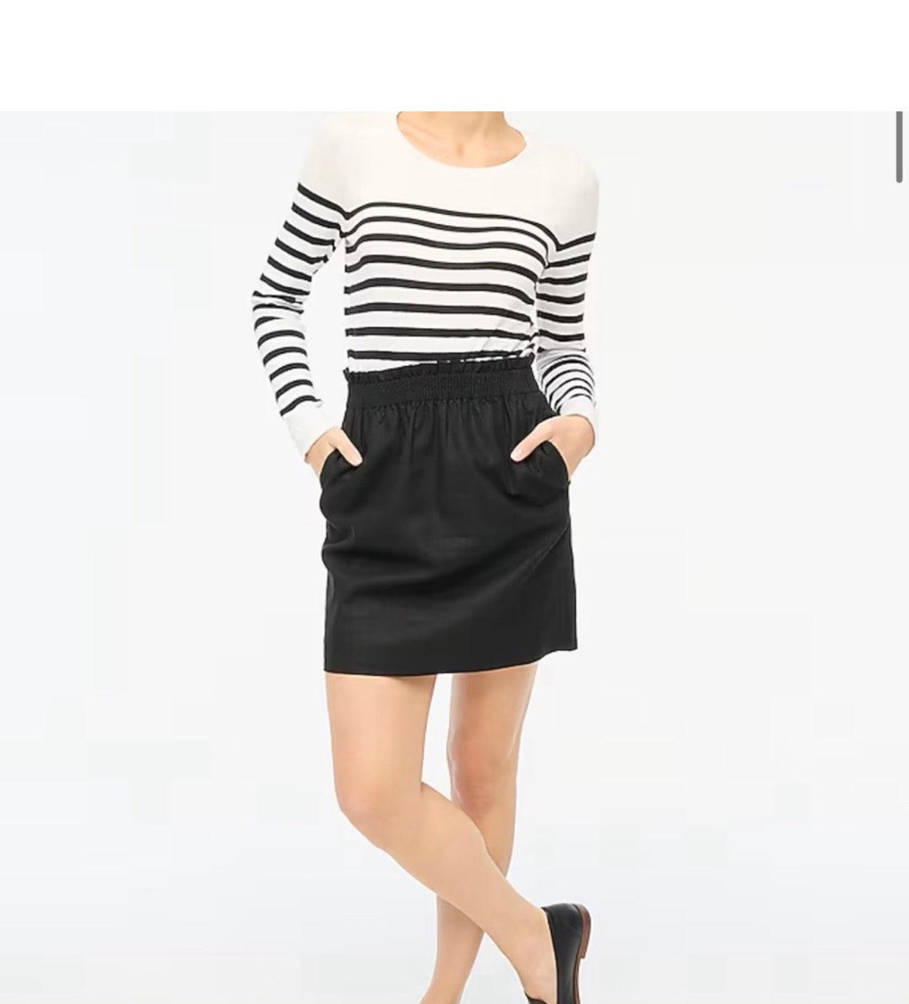 J. Crew Black Mini Skirt