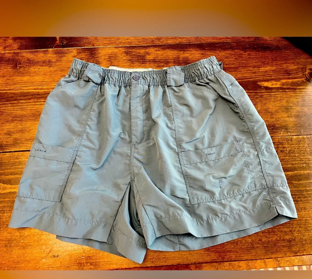 AFTCO Teal Blue Men's Cargo Fishing Shorts Size 38