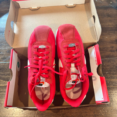 Nike Red and White Retro Runner Sneakers