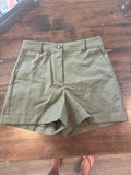 Cuffed Shorts in Doubleweave