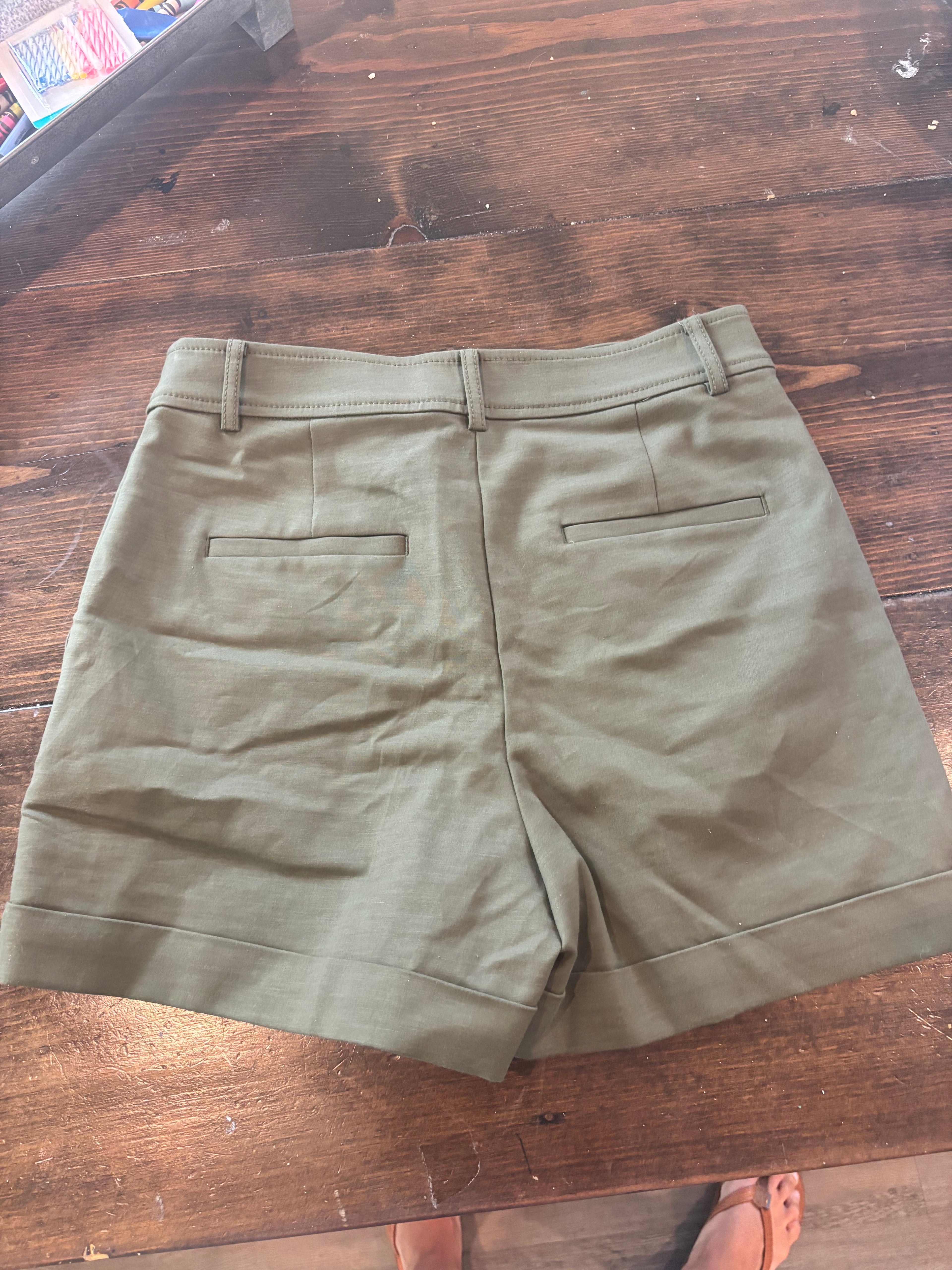 Cuffed Shorts in Doubleweave